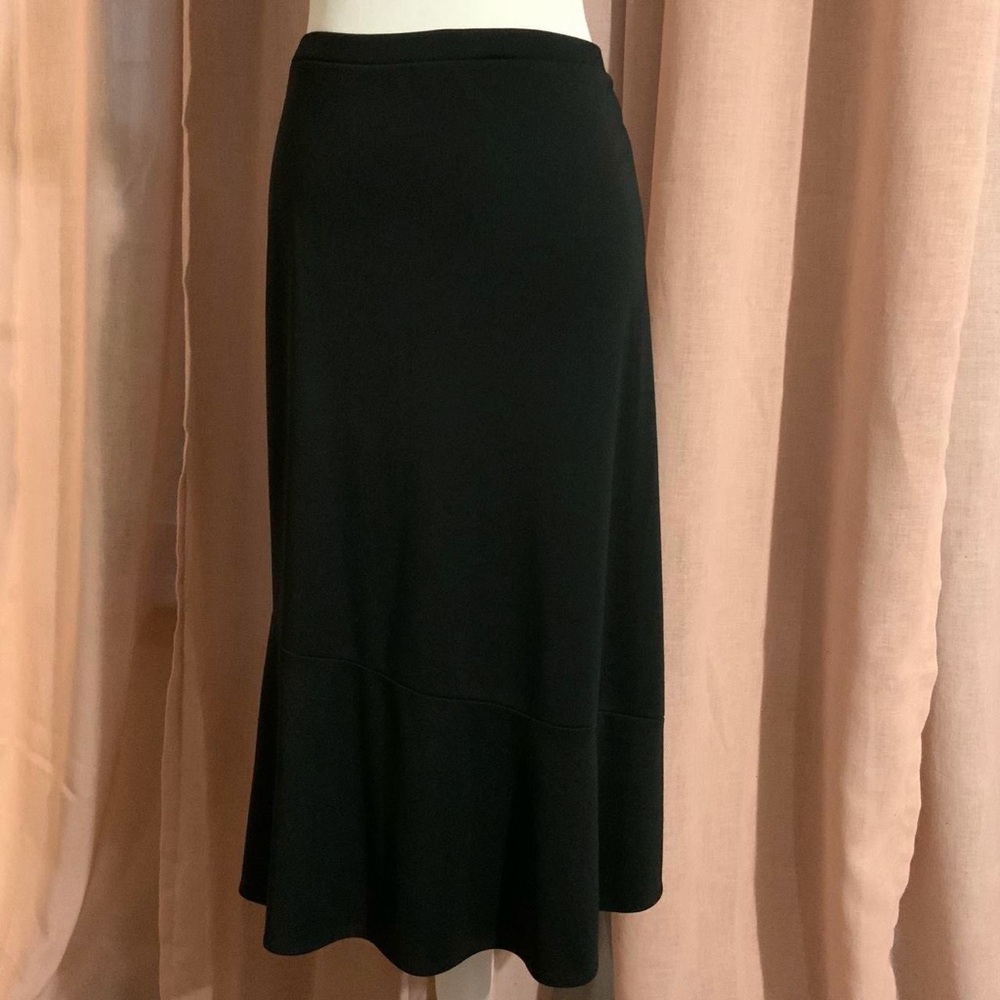 George Black Asymmetrical Midi Skirt Xlarge (16/18)